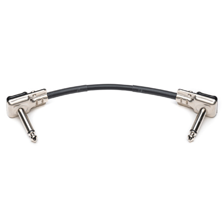 Sescom SES-PB06 Pedal Board Patch Cable with Right Angle Pancake Style Connectors - 6 Inch