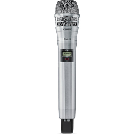 Shure ADX2/K8N Axient Digital Handheld Transmitter w/ KSM8 Capsule & ShowLink - G57 (470 - 616MHz) - Nickel