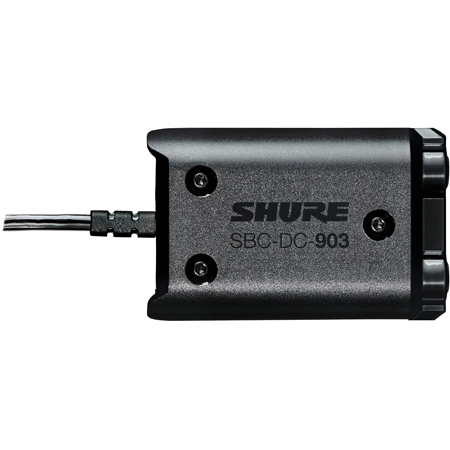 Shure SBC-DC-903 DC Battery Eliminator for use with SLXD5 Digital Wireless Portable Receivers