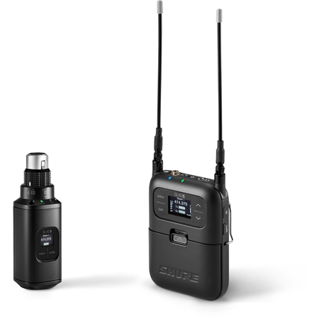 Shure SLXD35-H55 Portable Digital Wireless System - SLXD3 Plug-On Tx - SLXD5 Single-Channel Portable Rx - 514-558MHz