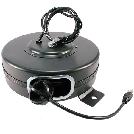 Stage Ninja CAT6-65-S Retractable CAT6 Cable Reel - Black - 65 Foot