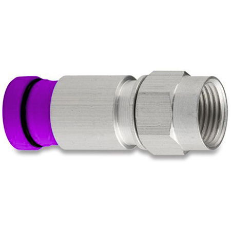 SNS1P6QS Snap-N-Seal F Connector with Violet Sleeve