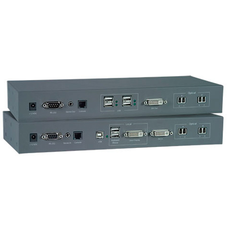 NTI ST-FOUSB2DARS-LC - USB Extender with DVI Video - Audio and RS232 via Fiber