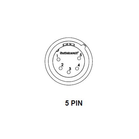 Switchcraft AAA5MBZ 5 Pin Male Cord Plug