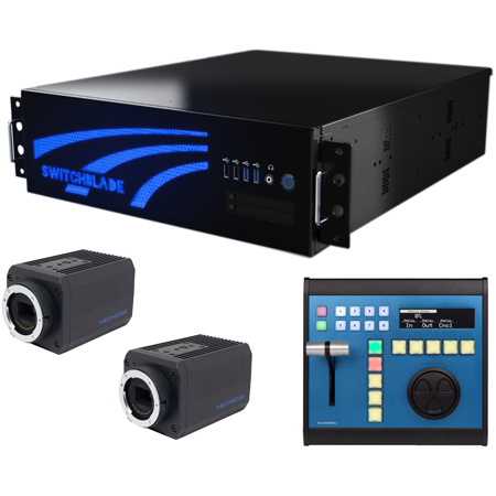 Switchblade Systems LPU3 Elite-R Dual 120FPS Replay Server Bundle w/ 2 MediaEdge QDCAM Cameras & Skaarhoj Replay Control