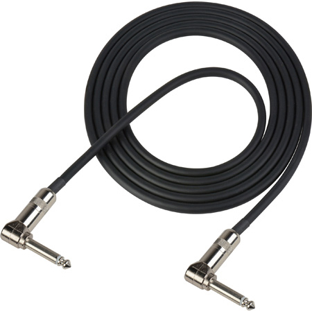 Switchcraft by Sescom SWC-GCPBC36IN Unbalanced Pedalboard Cable - 1/4-Inch Right Angle to 1/4-Inch Right Angle Plugs - 3