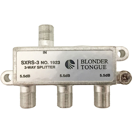Blonder Tongue Solder Back 5-1000 MHz In-Line 3 Way RF Splitter