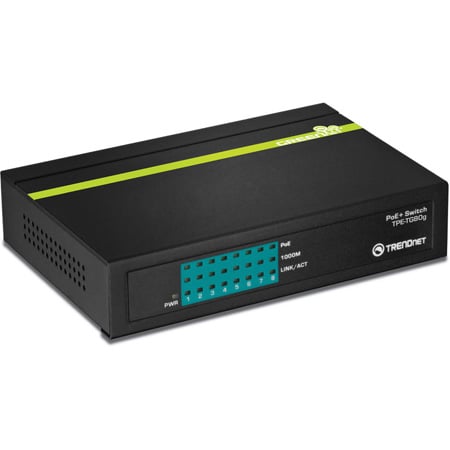 TRENDnet TPE-TG80G 8-Port Gigabit GREENnet PoEplus Switch 8 Ports - 10/100/1000Base-T - Twisted Pair - Gigabit Ethernet