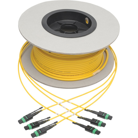 Tripp Lite N392-61M-3X8-AP MTP/MPO APC Singlemode Slim Trunk Cable 40/100 Gbe 24-Strand 61M