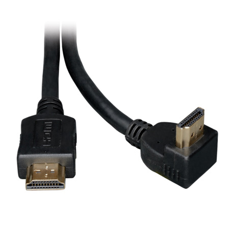 Tripp Lite P568-006-RA High Speed HDMI Cable - 1 Right Angle Connector Ultra HD 4K x 2K Digital Video/Audio (M/M) 6 Ft