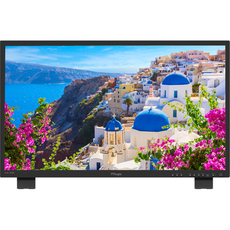 TV Logic LUM-430M3 43 Inch True UHD 10-Bit 4K HDR Monitor - Videowall Display w/ HDR Emulation/Waveform/Vectorscope