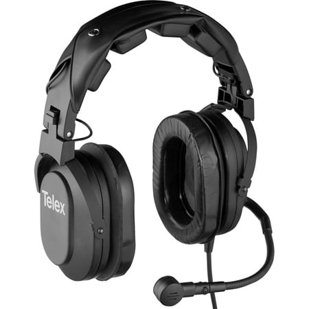 RTS HR-2 A4F Dual-Sided Full Cushion Medium Weight Noise Reduction Headset with A4F Connector