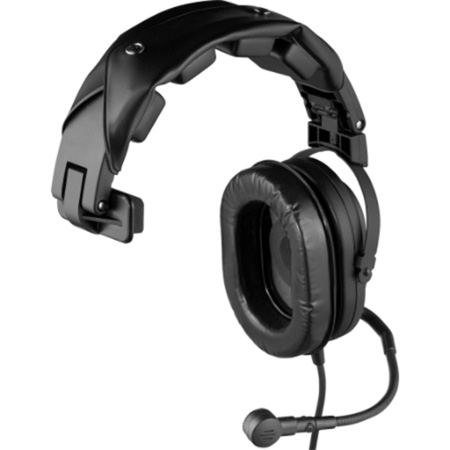 RTS HR-1R Single Sided Full Cushion Medium Weight Headset with 4-Pin Male XLR