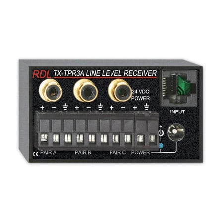 RDL TX-TPR3A Active Three-Pair Receiver Twisted Pair Format-A - Balanced Line