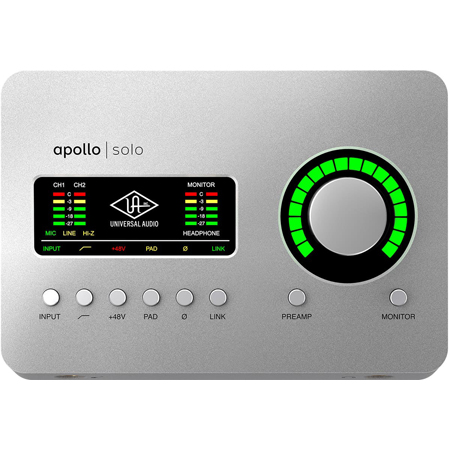 Universal Audio APLS-HE Apollo Solo Heritage Edition 2x4 Thunderbolt-3 Audio Interface (Desktop/Mac/Win)