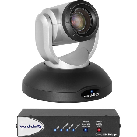 Vaddio 999-9950-200B RoboSHOT 20 UHD OneLINK Bridge 4K PTZ Streaming Camera System - 3G-SDI - 20x Zoom - Black