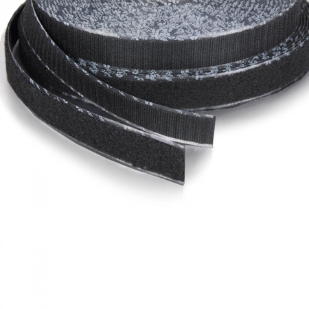 VELCRO® Brand 189453 Tape On A Roll Pressure Sensitive Rubber Adhesive Hook - 1 Inch x 25 Yard - Black