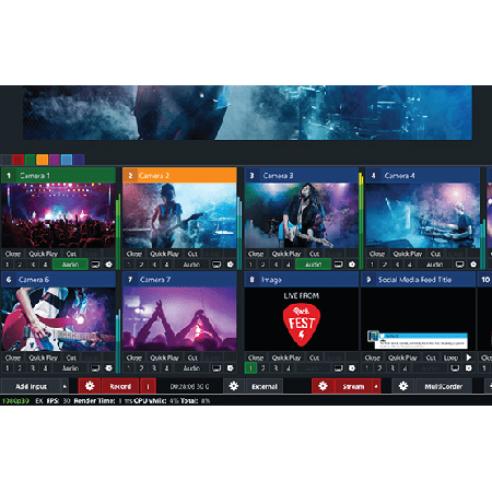 vMix Live Production and Streaming Software - 4K Version Windows Only