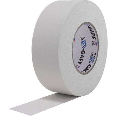 Pro Tapes 001UPCG255MWHT Pro Gaff Gaffers Tape WGT-60 - 2 Inch x 55 Yards - White