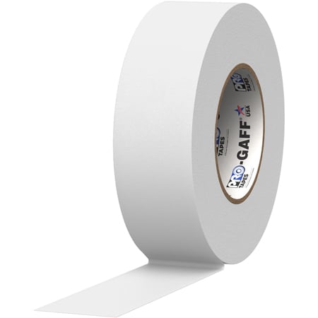 Pro Tapes 001UPCG255MWHT Pro Gaff Gaffers Tape WGT-60 - 2 Inch x 55 Yards - White