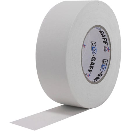 Pro Tapes 001UPCG155MWHT Pro Gaff Gaffers Tape WGT1-60 1 Inch x 55 Yards - White