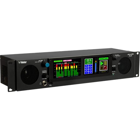 Wohler iAM-AUDIO-2 PLUS 2RU Dual Screen - 16 channel Dual Input - 3G/HD/SD-SDI Audio Monitor with Touch Screen Control