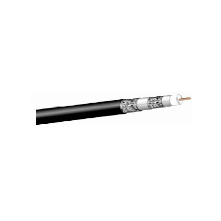 West Penn 25Q841 RG6/U Type CATV Coaxial Cable Plenum (1000 Ft.) Black