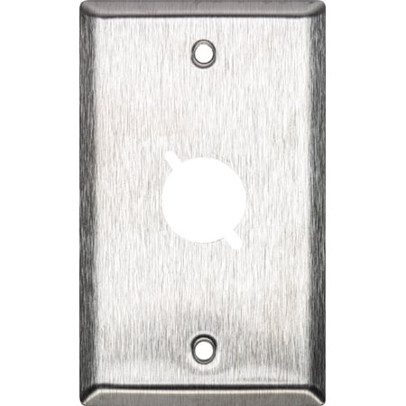 My Custom Shop WP1X1 1-Gang 1-Punch Stainless Steel Wall Plate D Series Style Cutouts