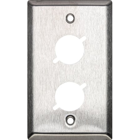 My Custom Shop WP1X2 1-Gang 2-Punch Stainless Steel Wall Plate