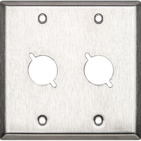 My Custom Shop WP2X2 2-Gang 2-Punch Stainless Steel Wall Plate