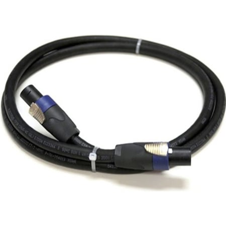 Whirlwind NL4-002 12 AWG 4 Conductor NL4 Speakon to NL4 Speakon Speaker Cable 2 Foot