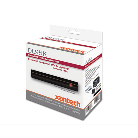 Xantech DL95K Universal Dinky Link Standard Range IR Kit For Commercial and Home A/V Installations - 120 Foot Range