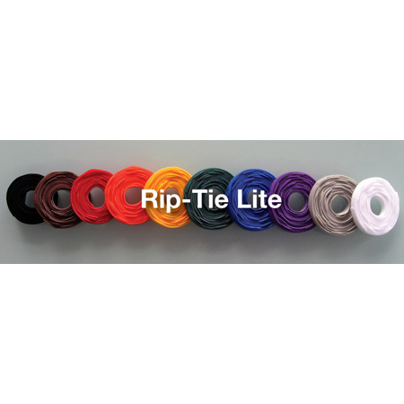 Rip-Tie Y-18-010 Lite 1/2-Inch x 18-Inch Black 10 Pack