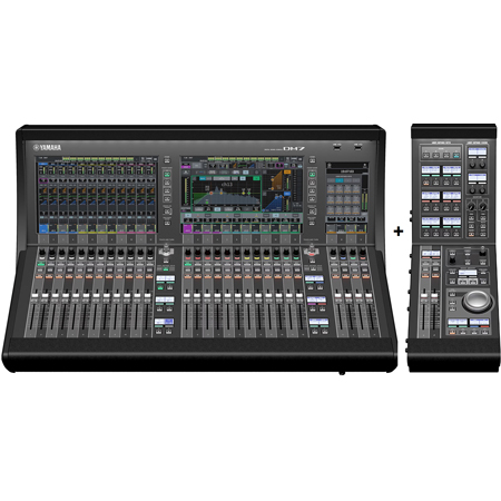 Yamaha DM7-EX Dante Enabled Professional 120-Channel Digital Mixer with CTL-DM7 Control Expansion