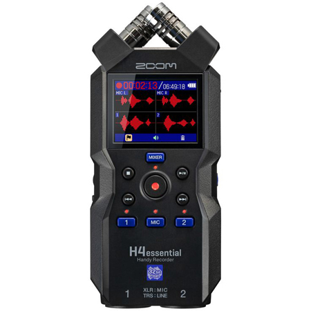 ZOOM H4essential 4-Track Handy Portable Audio Recorder with 32-Bit Float Recording