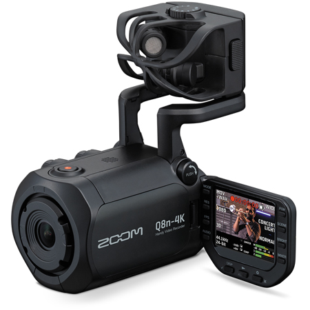 ZOOM Q8n-4K Ultra High Definition Handy Video Recorder with 4-Track Audio Recorder & Flip-Out Screen