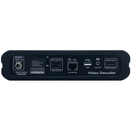 ZeeVee Z4KDECFXS-NA ZyPer4K-XS Uncompressed 4K Fiber Decoder
