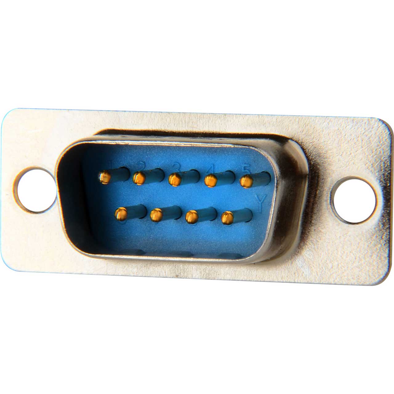 9 Pin D-Sub Connector Insert with Rear Solder Points - Male