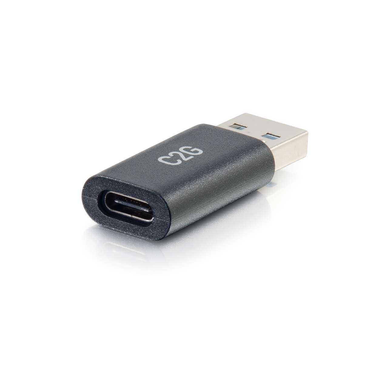 C2G 54427 SuperSpeed 5Gbps USBC Female to USB 3.0A Male Adapter Converter