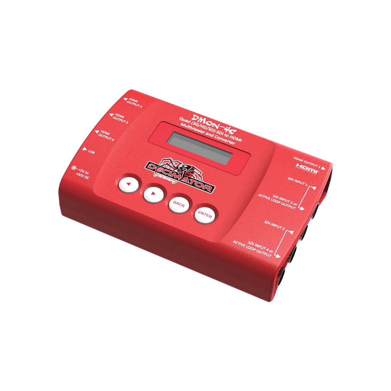 Decimator Design DMON-4S Quad 3G/HD/SD-SDI to HDMI Multi