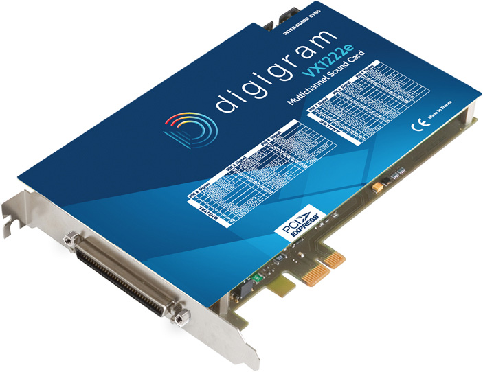 Digigram VX1222E Multi-channel PCM Sound Card - 1x Stereo Analog Input