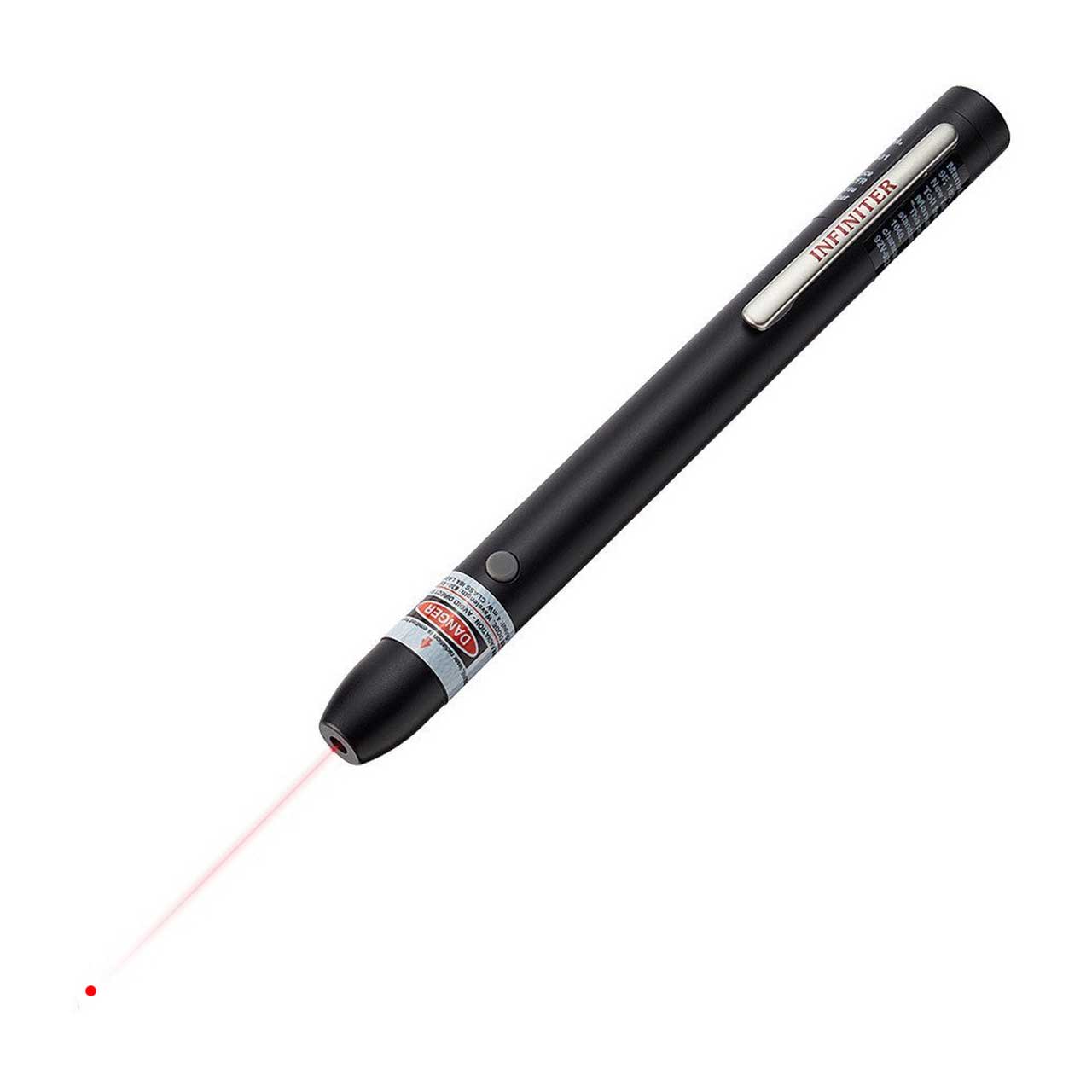 Infiniter 100 650nm Pen Style Laser Pointer with 500yd Range - Black