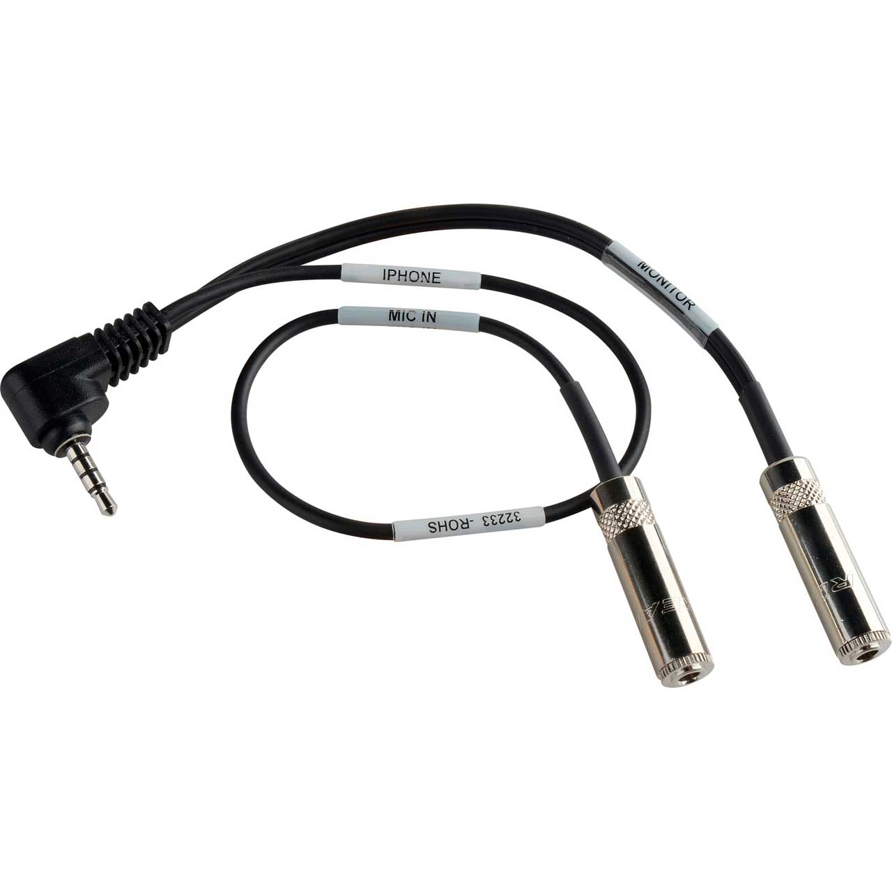 Sescom IPHONE-LN2MIC1RA Monitoring Cable iPhone Compatible Right-Angle ...