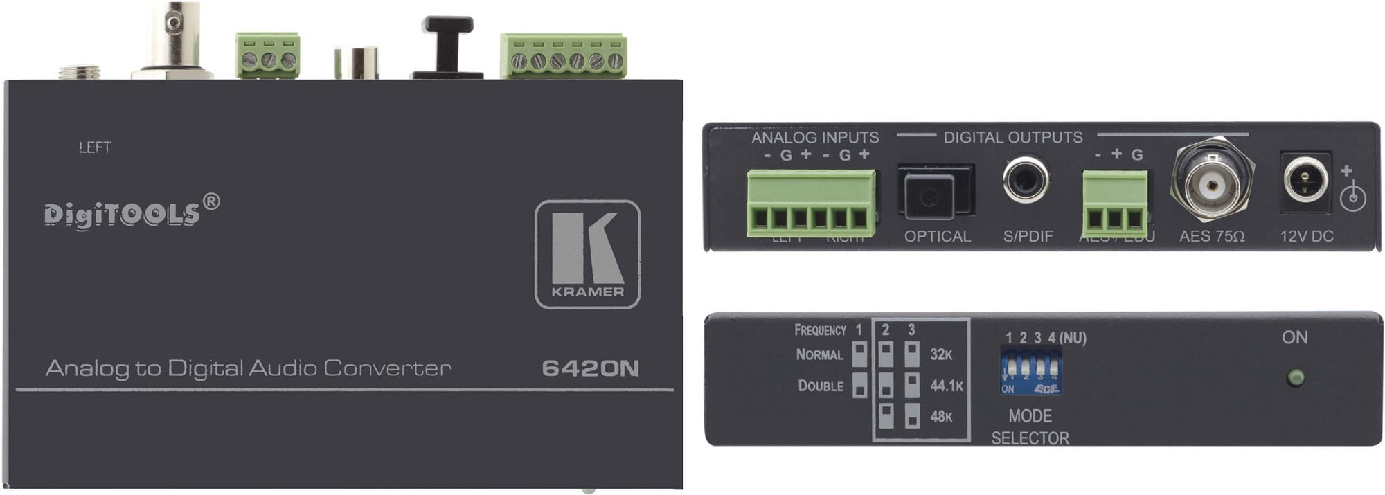 Kramer 6420N Balanced Stereo Analog Audio to AES/EBU Digital Converter