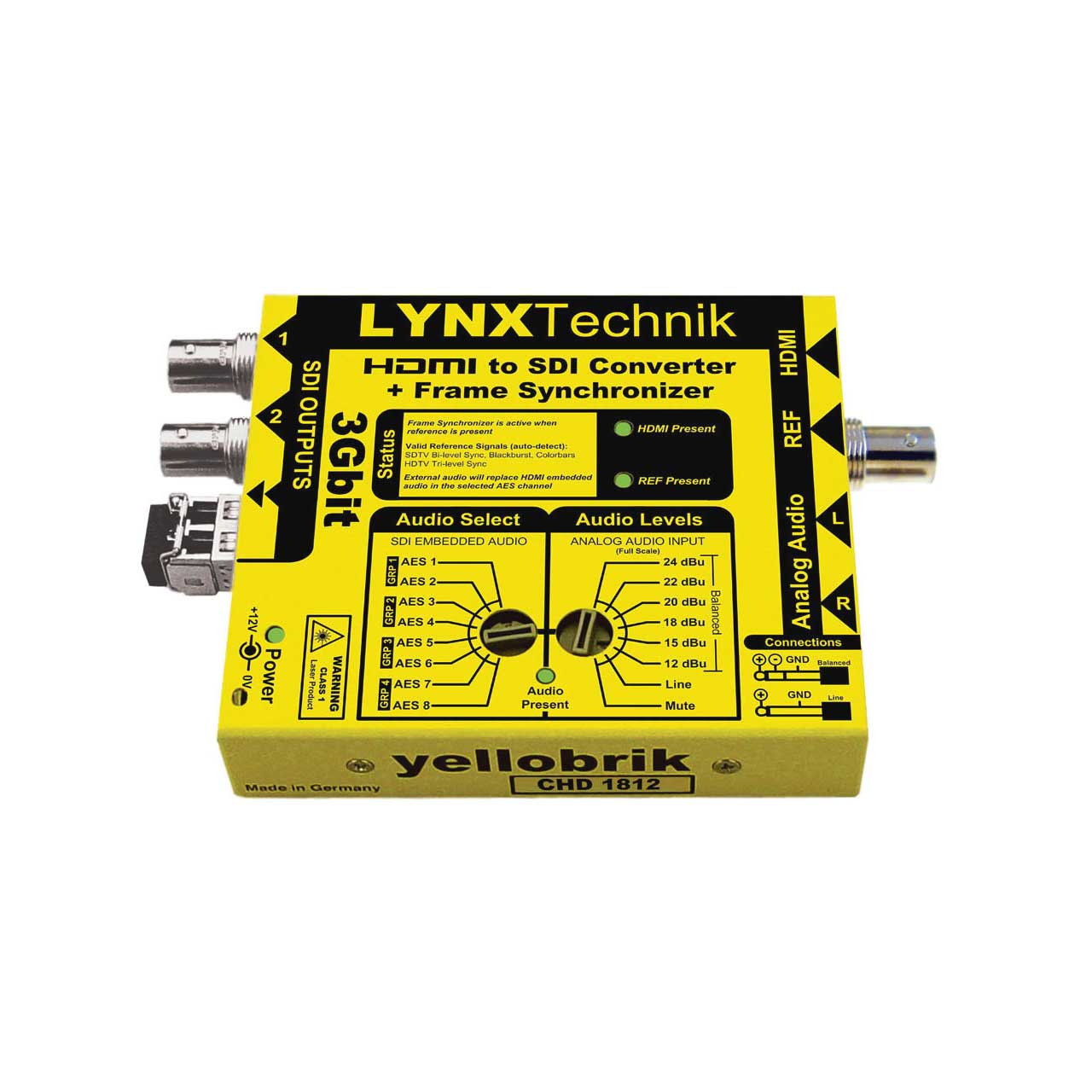 LYNX Technik Yellobrik CHD 1812 HDMI to 3G SDI Converter with