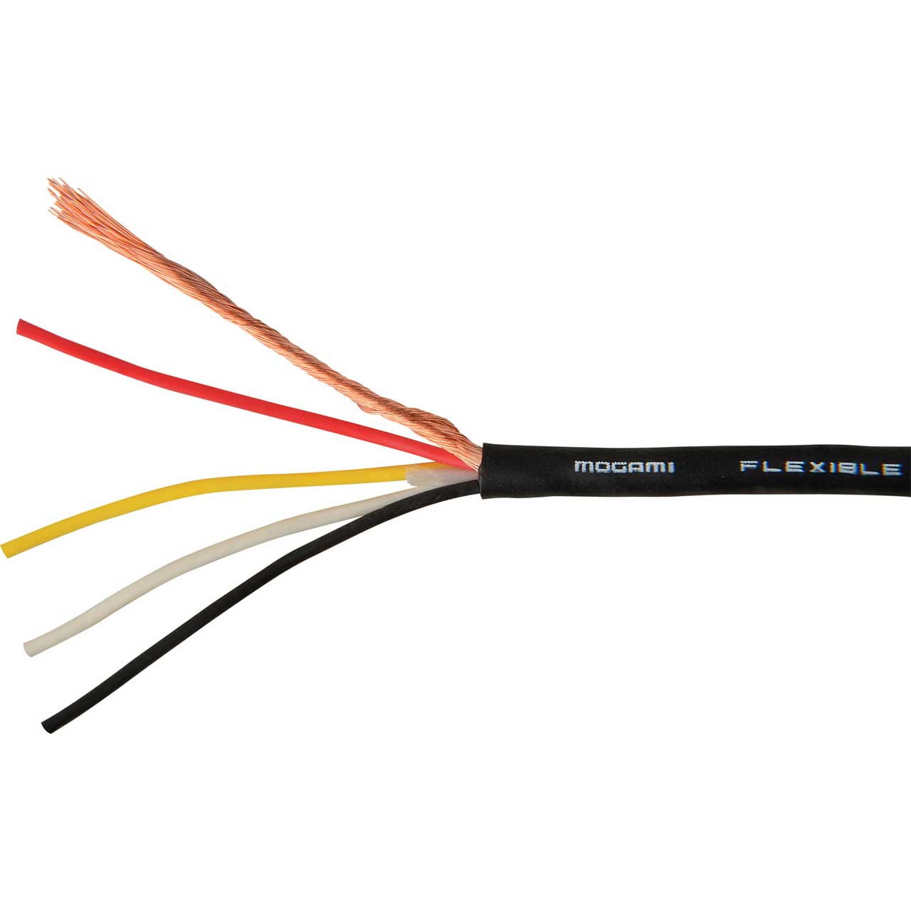 Mogami W2929 4c. 28awg Mini Shielded Cable .106in O.D. - per foot - Black