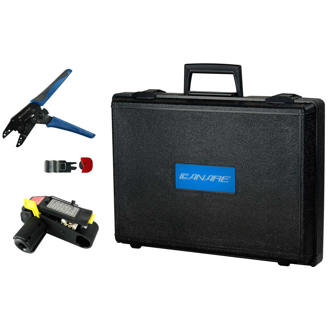 Canare Crimp Kit with TC1 Crimp Tool TS100E Stripper TS-C blade and TB-2A  Storage Case