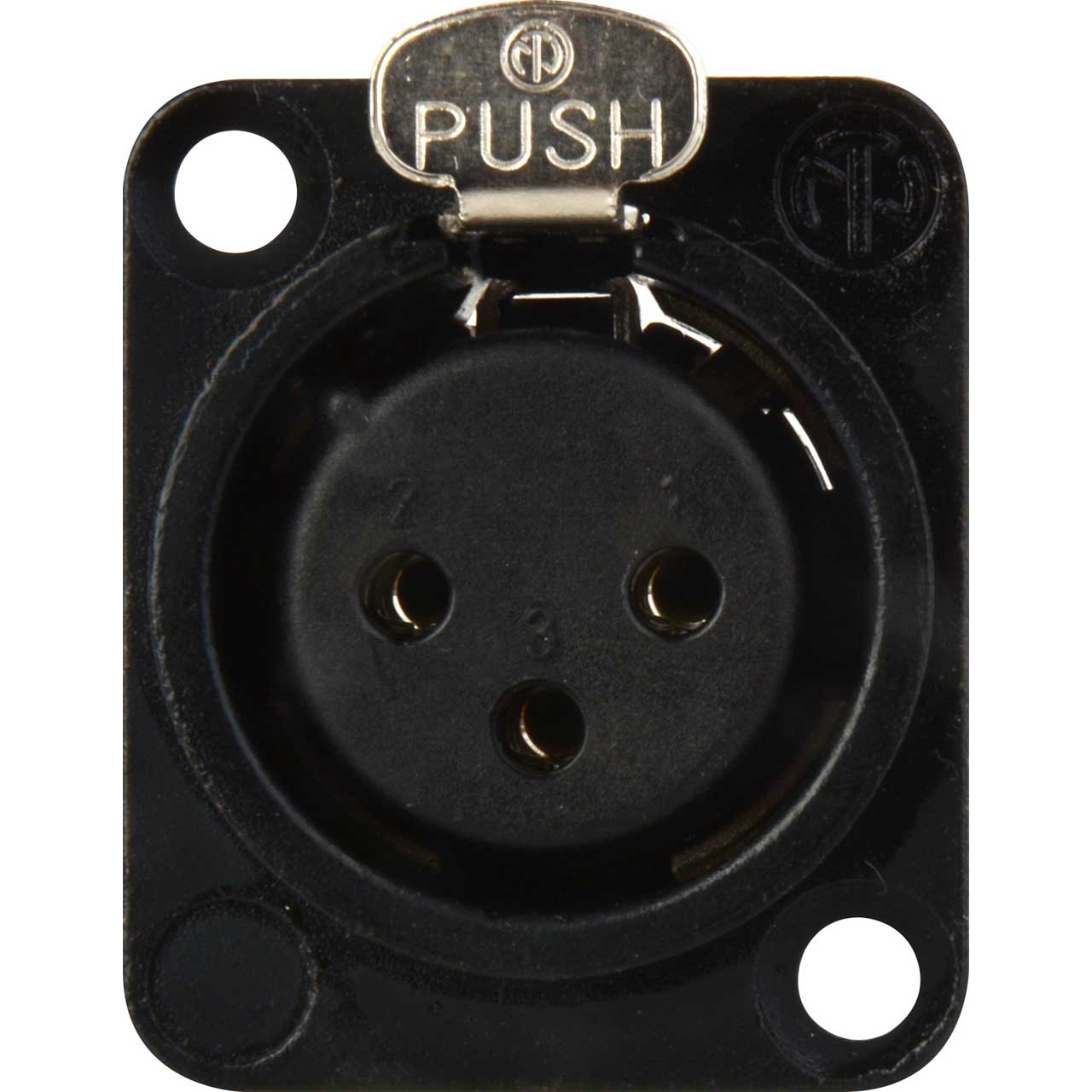 NEUTRIK NC3FD-L-BAG-1 3-Pin Female XLR Panel/Chassis Mount