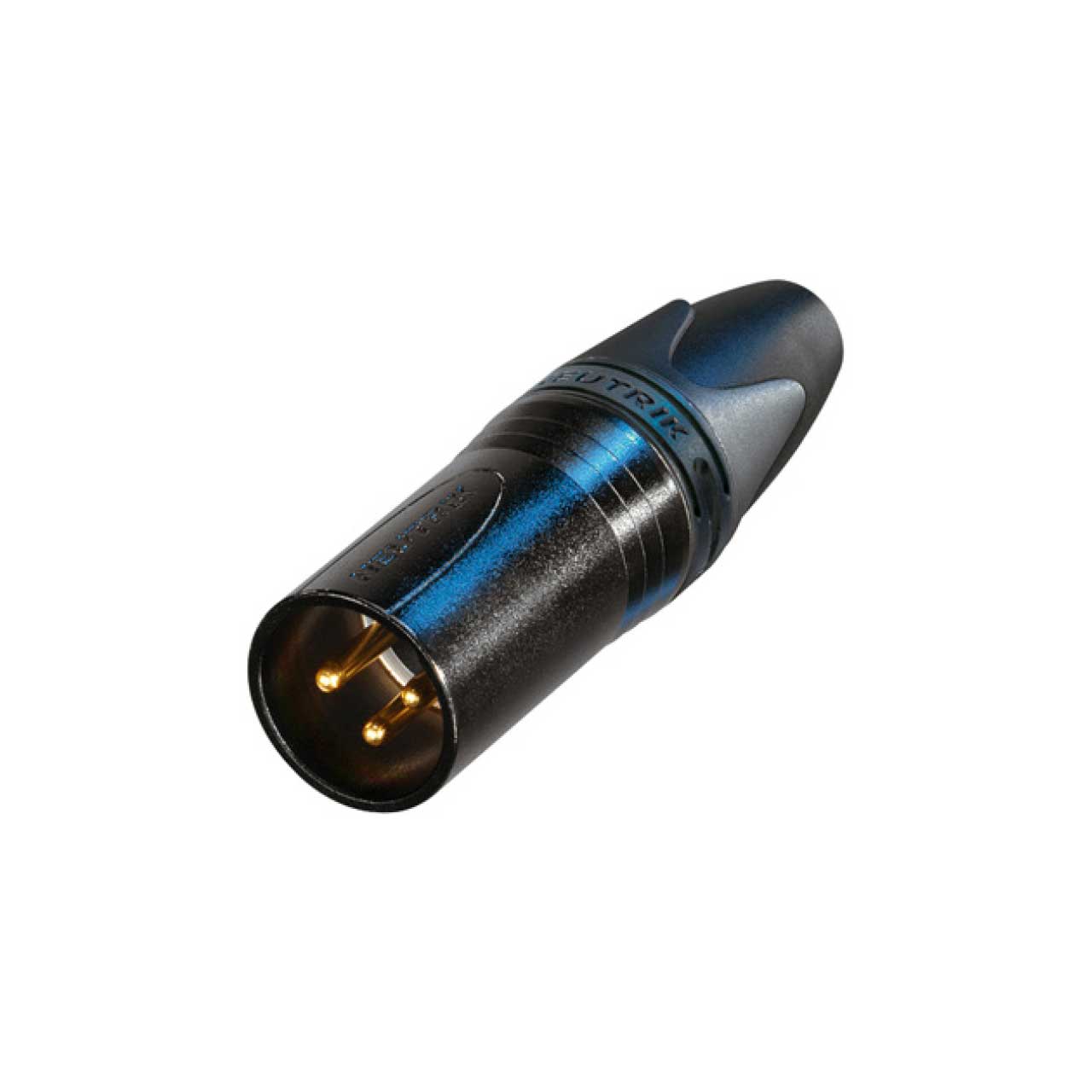 Neutrik NC3MXX-B 3 Pin Male Cable Connector XLR - Black/Gold