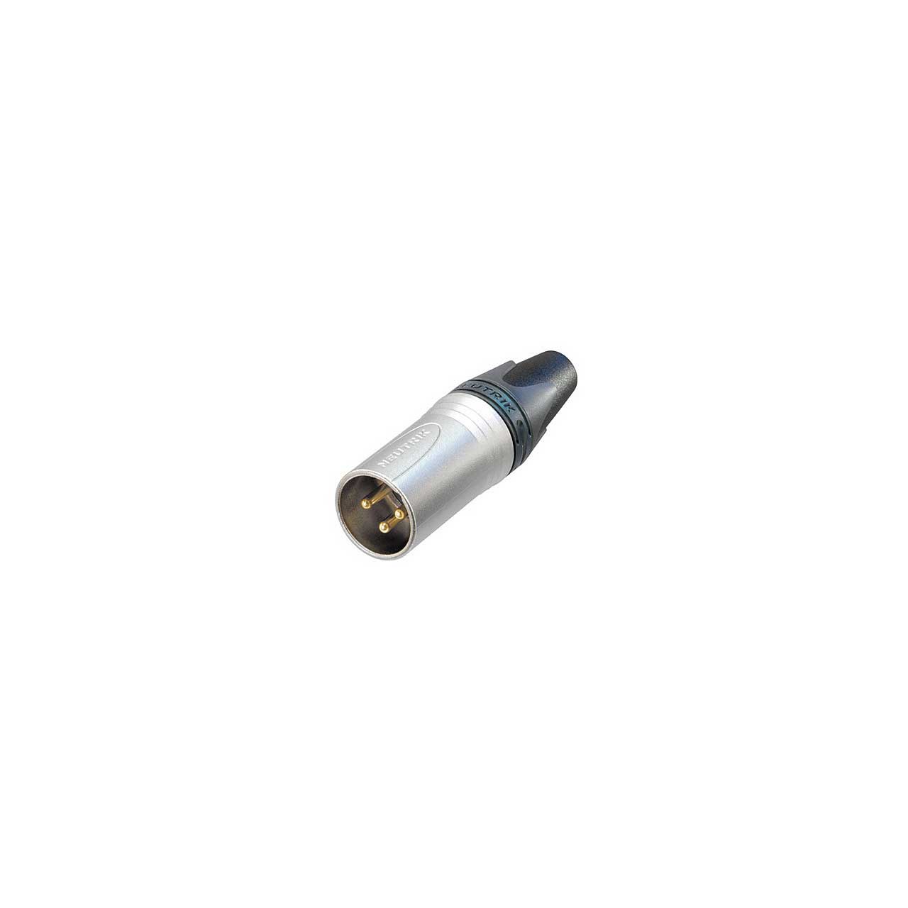 Neutrik NC3MXX-HE 3 Pole XLR-Male Velour Chromium Housing Gold Contacts